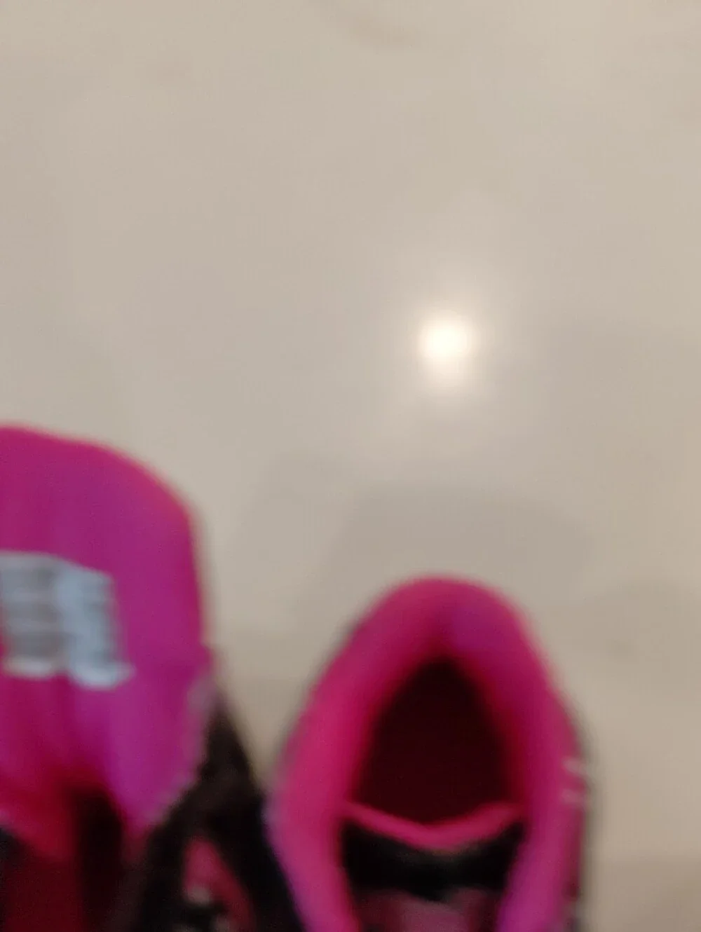 Disney Black and Pink Girls' Slip-On Sneakers with Minnie Accents..SIZE 7W